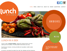 Tablet Screenshot of lunchinabox.com.au